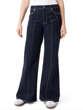 NWT Frayed Jeans Low Rise Flare Leg Bell Fit Jeans Size 10/30